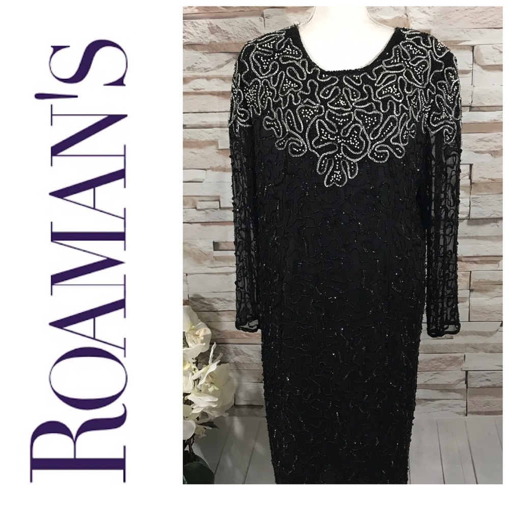 Roaman’s Vintage Sequin Dress Sz A8 (J27)